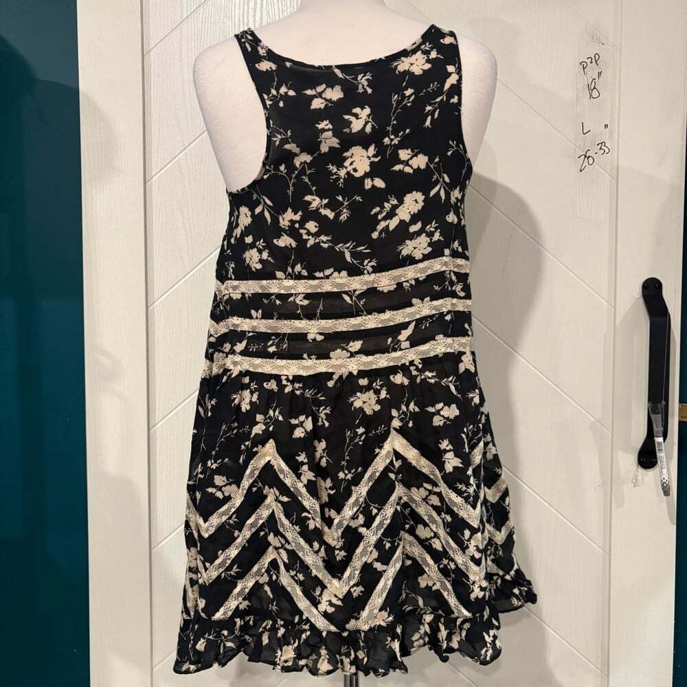 Intimately Free People‎ Floral & Lace Mini Dress/Fairycore /Boho/Babydoll Small - Picture 6 of 8